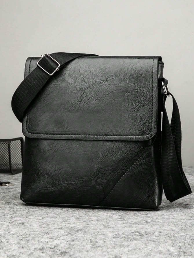 Men's PU Leather Messenger Bag