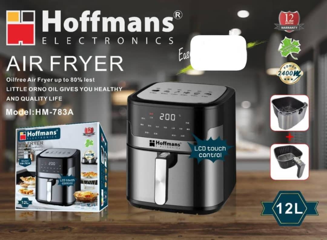 Hoffmans Airfryer HM 783A β 2400W | 12L π₯π