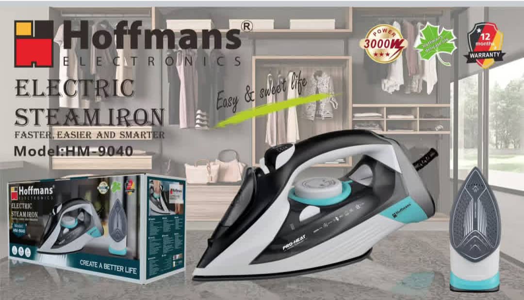 Hoffmans Electric Steam Iron - HM 9040
