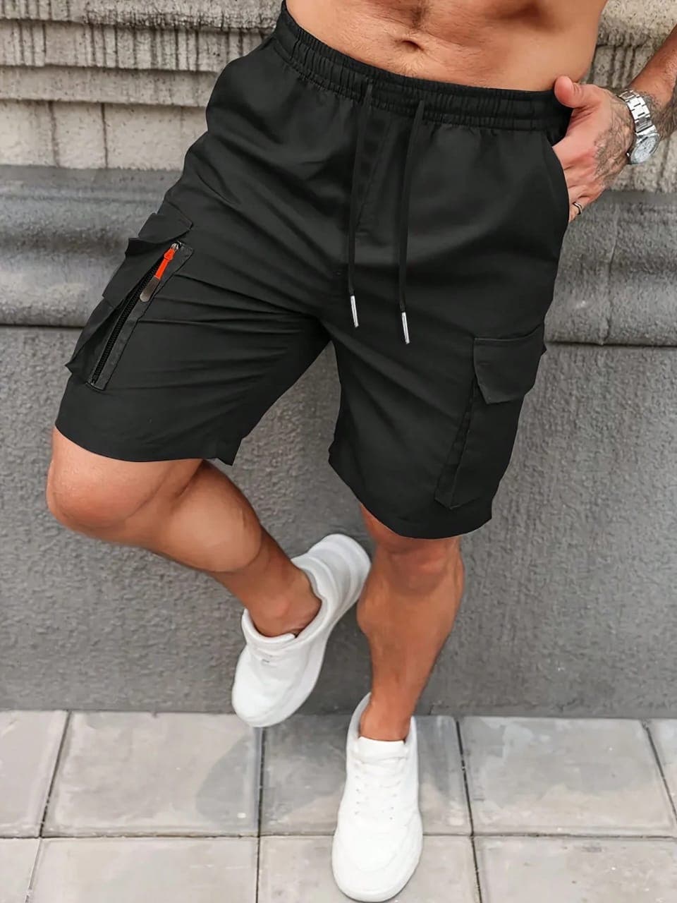 L120SN Men's Lightweight Multi-Pocket Outdoor Cargo Shorts
