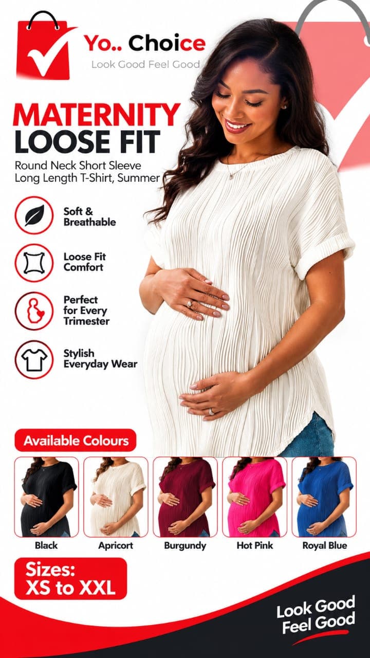 L144SN Maternity Loose Fit Dress