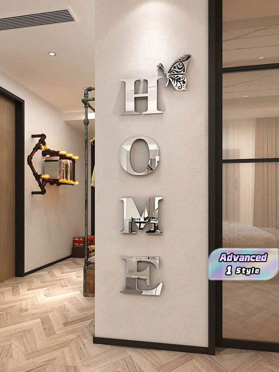 L060SN 100cm Customizable Slogan Acrylic Wall Sticker