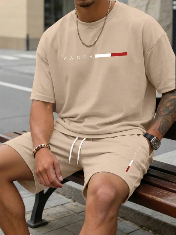 L006SN Sorvial Men's T-Shirt & Shorts Set