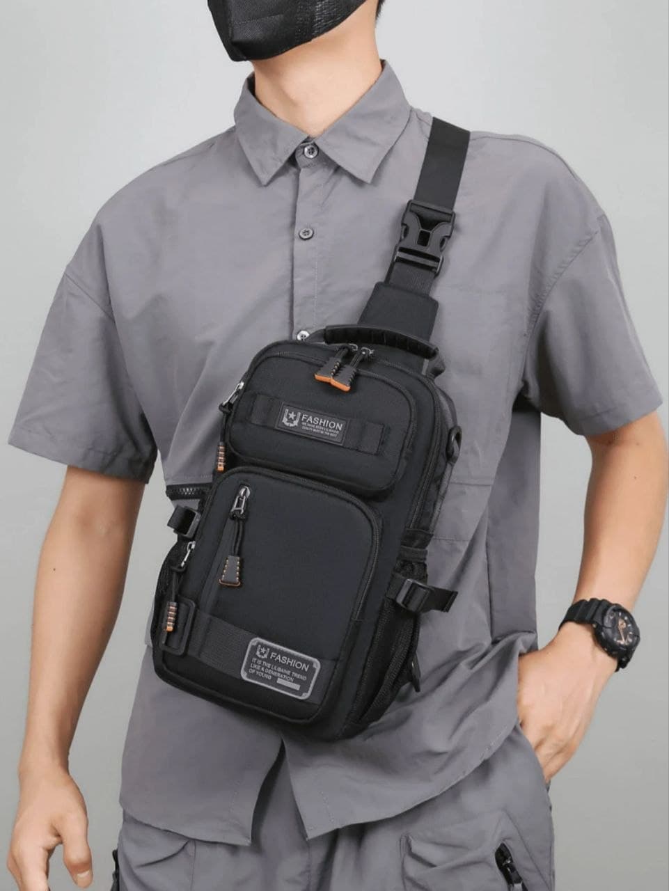 Men's New Multifunctional Fashion Chest Bag I002SN