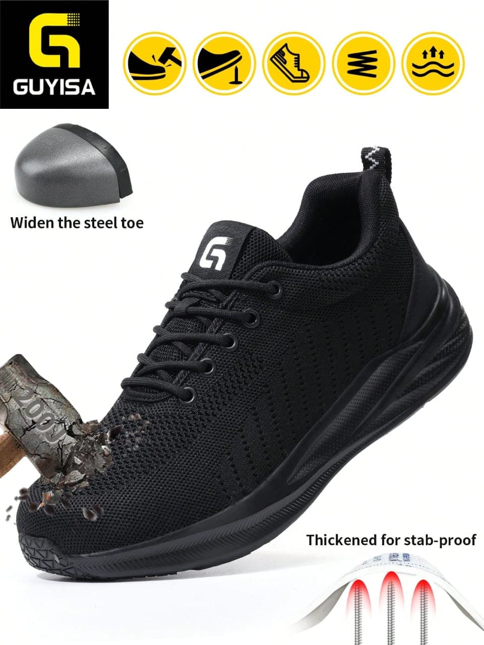 L066SN Men's Professional Anti-Smash & Anti-Puncture Safety Shoes