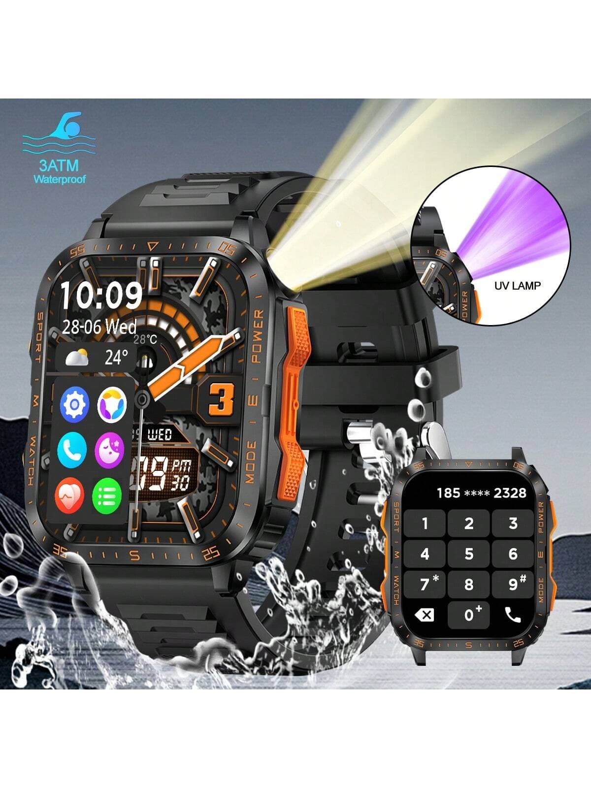 C018SN 1.96" Waterproof Smart Watch