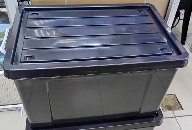 40L Black Storage Box