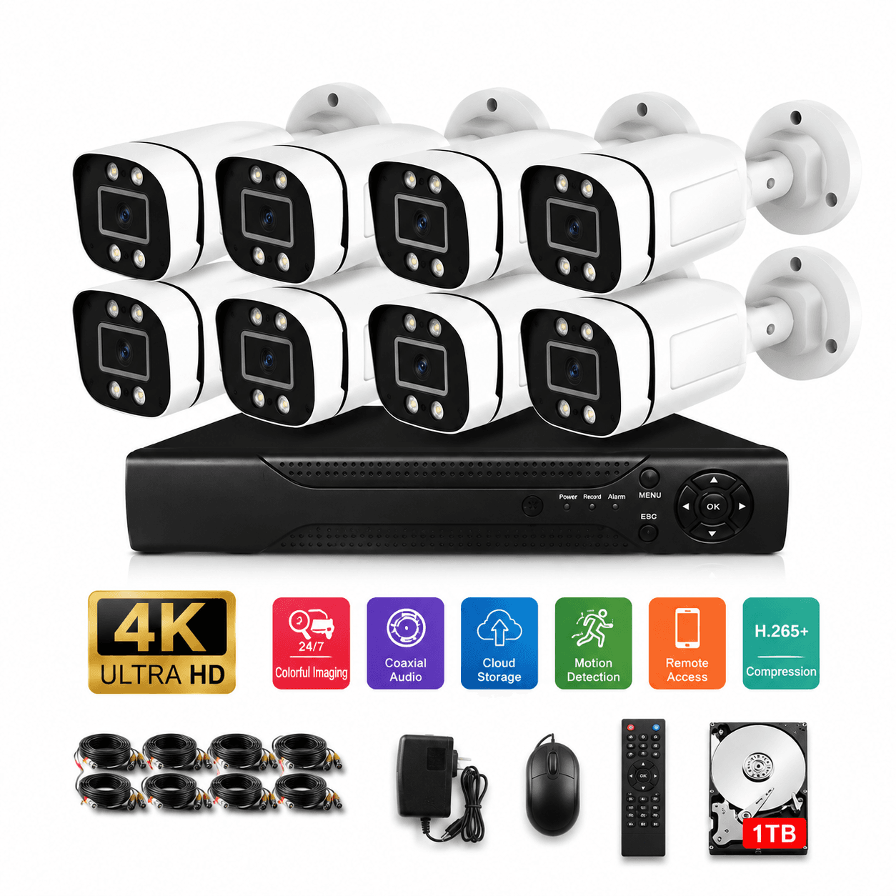 4K Ultra HD 8-Channel CCTV Security Camera